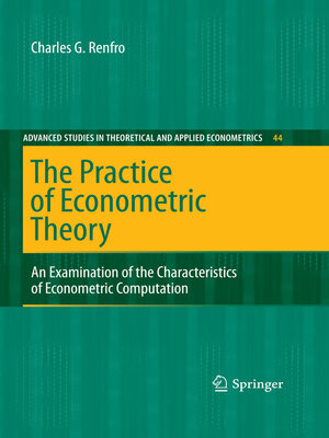 cover image of The Practice of Econometric Theory